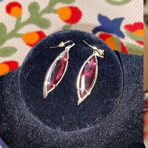 🍓Kendra Scott 🍓EUC🌟Berry Glass 💰Gold Maxwell Earrings